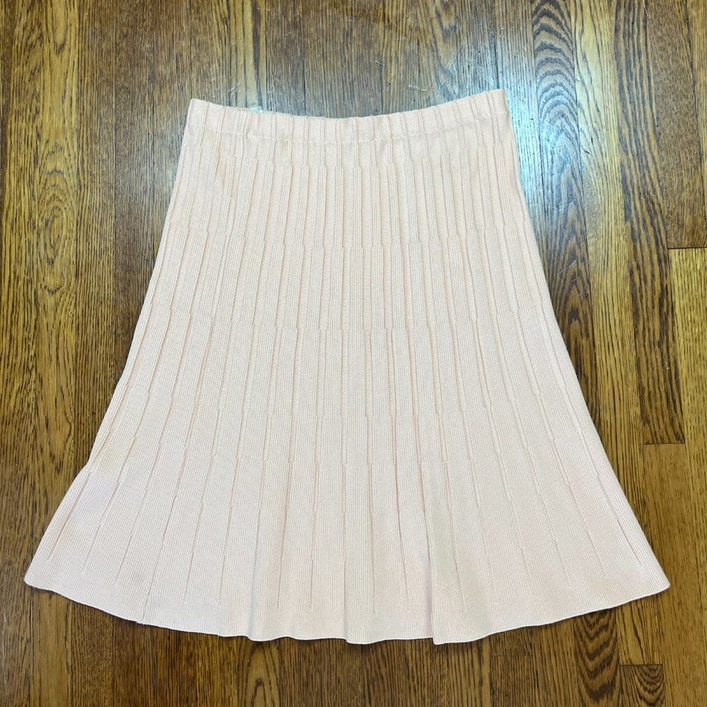 Vintage GIVENCHY Sport Cream Nylon Knit Skirt Women's Size 10 - Picture 3 of 6
